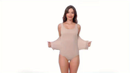 3pcs Solid Tummy Control Bodysuit with Abdominal Control - Bodysuits for Women with Seamless Butt Lifting, Snap Crotch, Slimmer Body Shaping, Underwear & Postpartum Shapewear Features