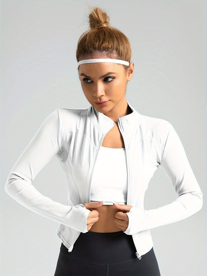 Women'S Peach-Print Quick-Dry Sports Top - Ultra-Lightweight Fitness Jacket& Yoga Top With Full-Zip Design - Perfect For Running, The Gym, And Yoga