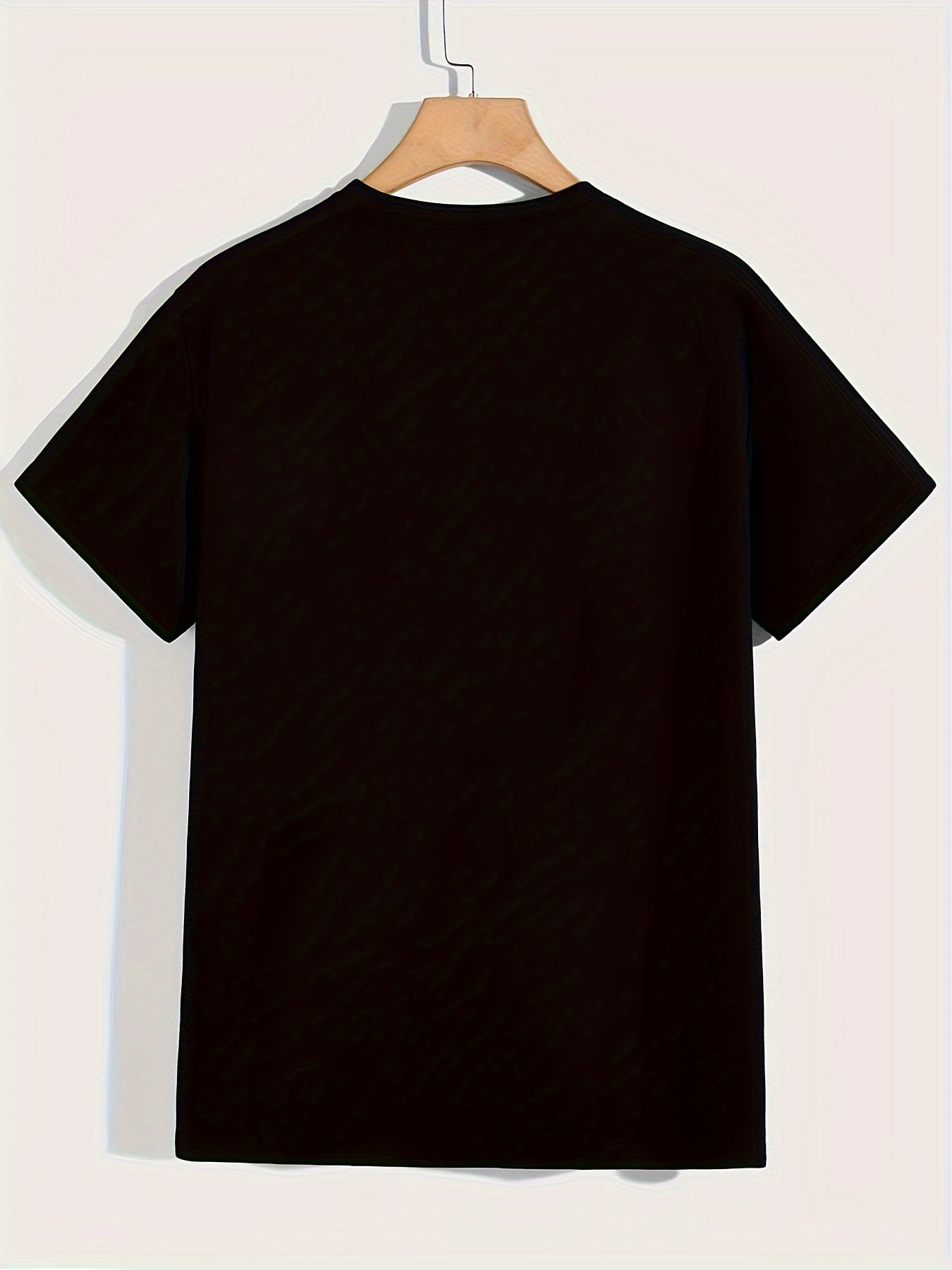5pcs Men'S Pure Cotton Short Sleeved T-Shirt, Classic Round Neck Black And White T-Shirt Bundling Set, Holiday Gift