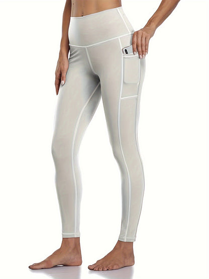 2026 5-Pack Plus Size Sports Leggings For Women, High-Waisted Cropped Yoga Pants With Pockets, Fitness Running Compression Tights, Game Day Fan Gear for Football and All Fans