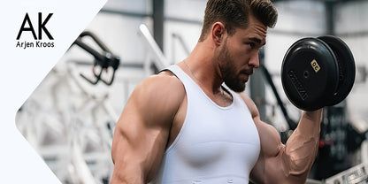 3pcs Pack Men's Compression Shaping Vest - Tummy Control Slimming Shirt, Muscle Enhancing Workout Tank Top Suitable for Gym, Post-Surgery & Casual Attire - Discreet Shapewear (Machine Washable)