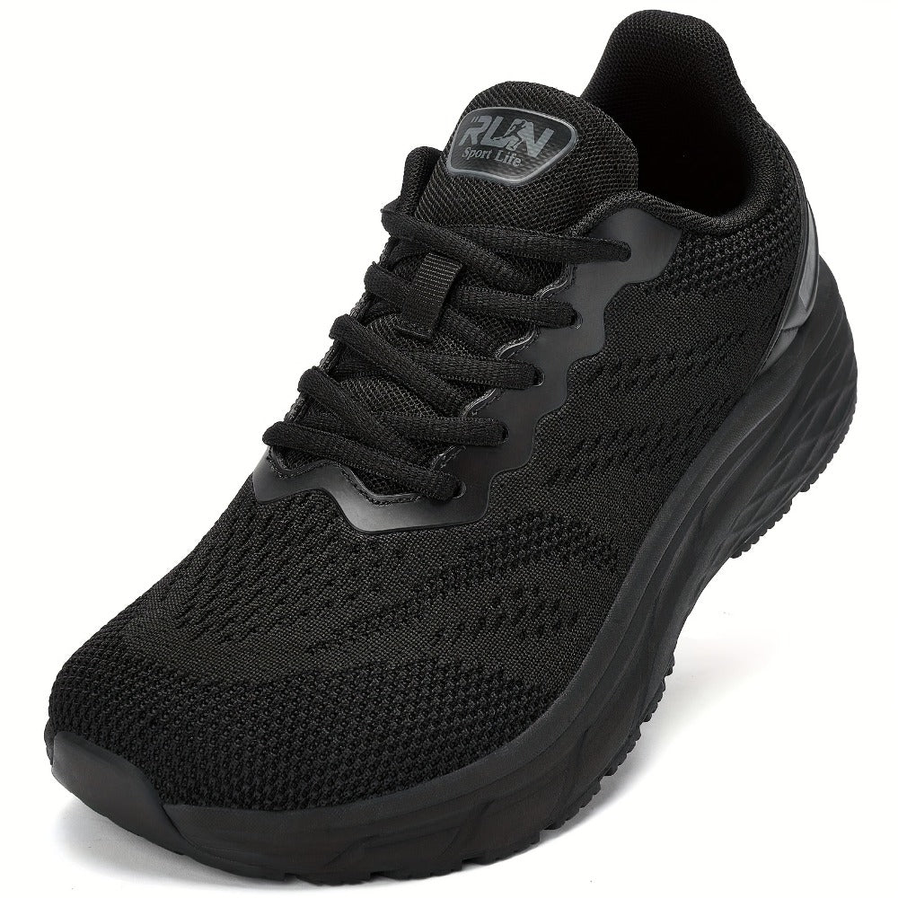 Men's Wide-Width Mesh Sneakers - Memory Foam Cushioned Insole