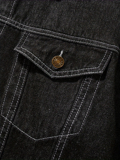 Men's Versatile Denim Pullover Coat Everyday 037