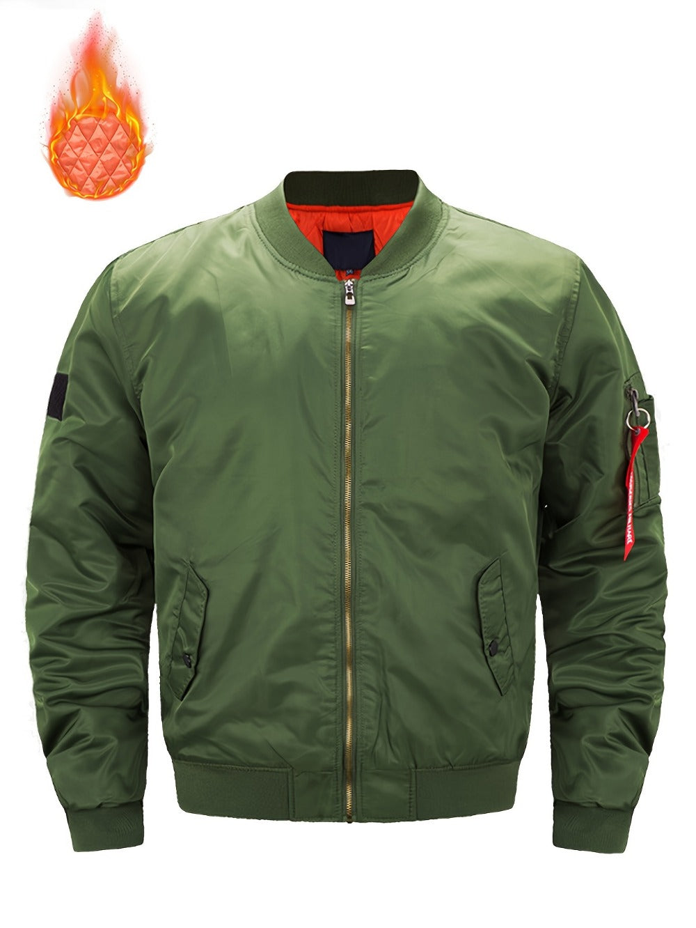 Men's Relaxed Zip-Up Coat