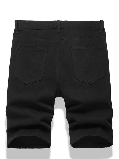 3-pack Men'S Jeans - Trendy Ripped Denim Shorts - Stylish, Versatile, Slim Fit, Casual Pants - New - Perfect For Outdoor Camping And Sports