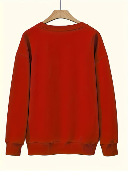 Skeleton - Themed with Trendy Accessories And Gestures Pattern Print Women's Sweatshirt, Comfortable All Seasons, Machine Washable