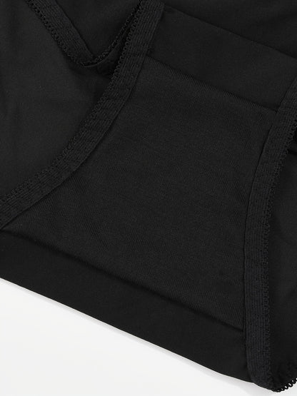 Set of Three Shaping Underwear Featuring a Triangular Design for The Abdomen, Providing Control, a High Waist, And a Lifting Effect for The Hips, Specifically for Women