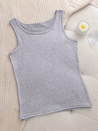 6pcs Women's Soft Sticky Blouses - Sleeveless Shirts with Semi-Sheer Adhesive Top Layer (No Padding), Breathable All-Season Vest for home & Layering, Red/Beige/Black/White/Grey - Casual Sleeveless Blouses for s, Hand Washable