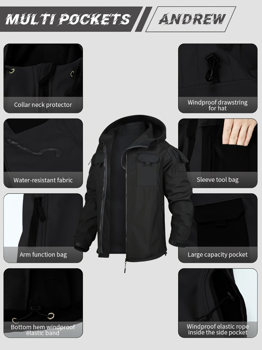 Men's Versatile Fleece Zip-Up Coat