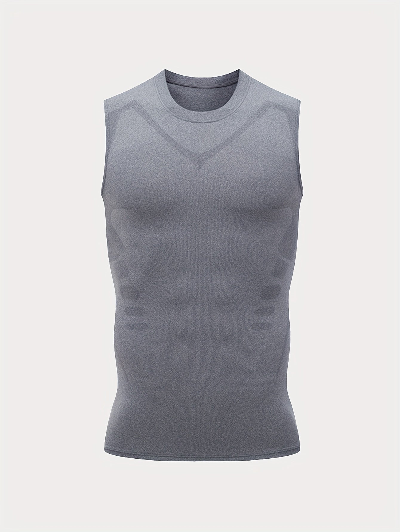 5pcs Men's Sports Sleeveless Tank Top Quick Dry Breathable Crossover Slimming Tight Training Stretchy Compression Top