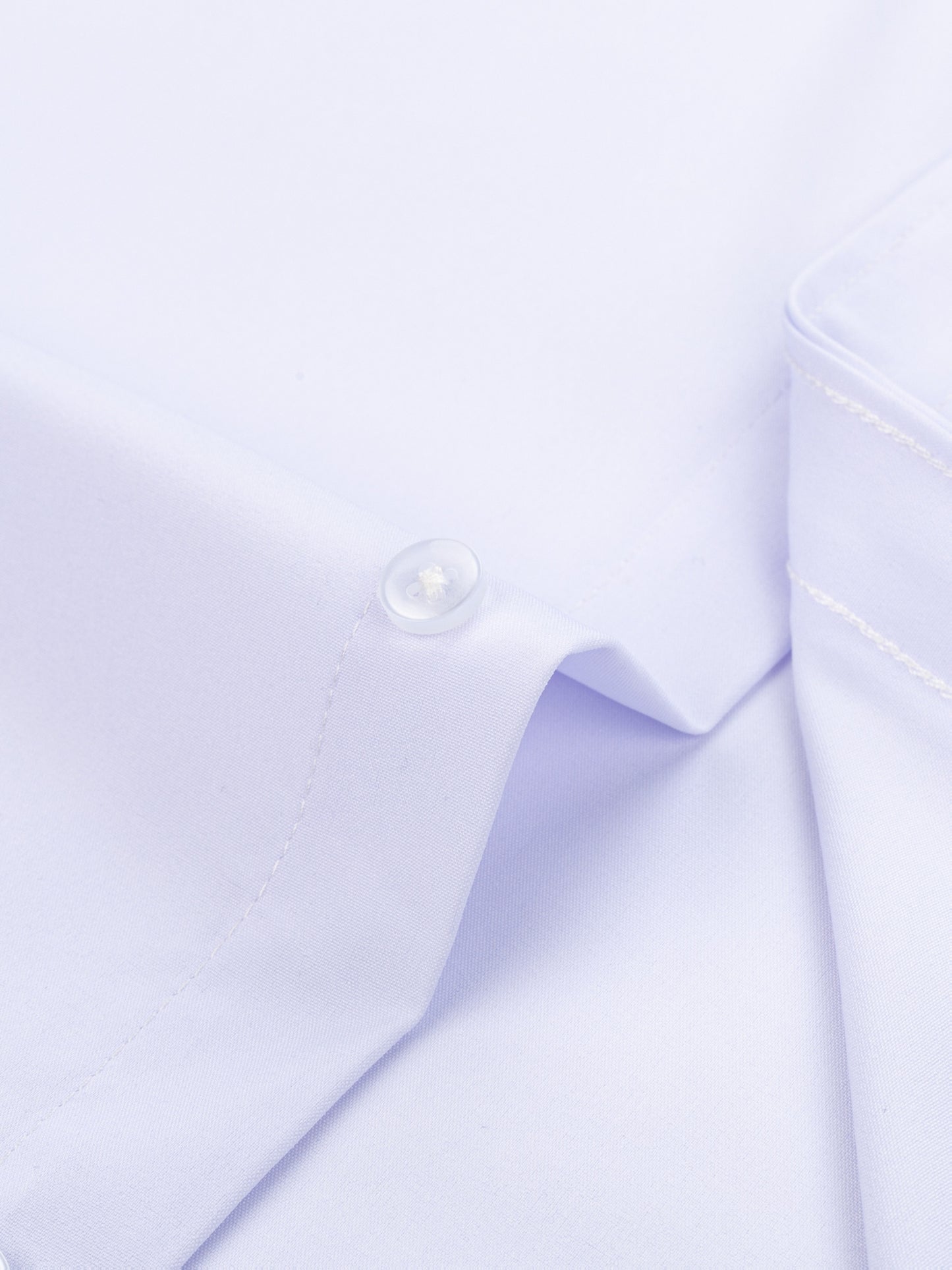 Men'S Long Sleeve Solid Color Business Dress Shirt, Elegant Collar, Stretch Fabric, Regular Fit, Single Button Front, Casual Outwear, Adult Sizes, Woven