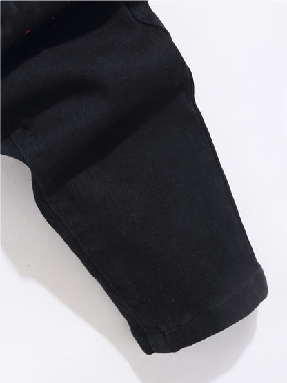 Men's Slim Fit Jeans - Black Denim Clean Finish Modern 952485