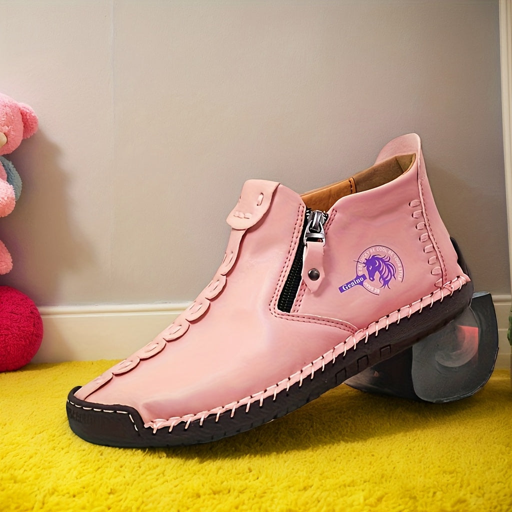 Artisan-Crafted Zip Loafer for Women 30-60 | Handmade Slip-On Shoes | Premium Comfort for Work & Leisure, Women Shoes