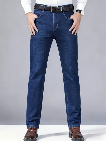 Men'S Classic Black Jeans with Regular Fit, Designed for All Seasons And Comfort, Suitable for Teenagers, Suitable for Casual Business Attire, Casual Attire, Travel Essentials, And Valentine'S Day Gifts