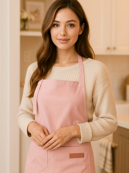Artist & Chef Apron - Professional Painting, Pottery & Baking Apron with Adjustable Buckle Straps & Utility Pockets, Perfect Valentine's Day & Christmas Gift for Couples