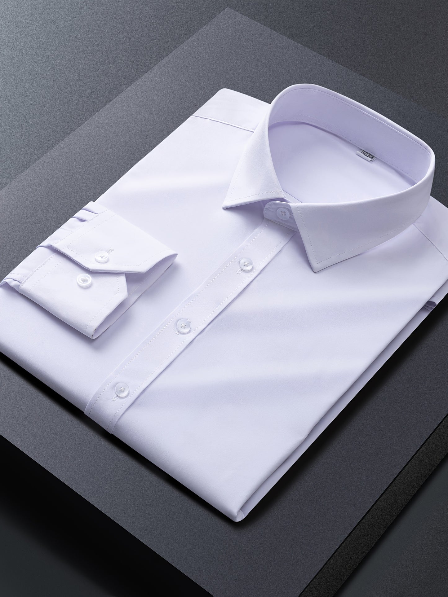 Men'S Long-Sleeve Button-Up Shirt Suitable for Semi-Formal Occasions in Spring And Summer Business Settings