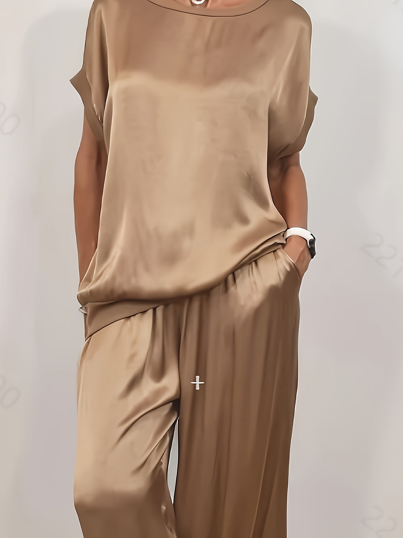 Spring/Summer New Trendy Loose Shirt, Wide Leg Pants, Casual Set