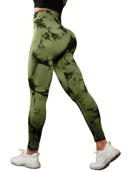 3-Pack Tie-Dye Seamless High Waistband Sweat Pants
