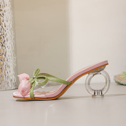 Women's Heeled Sandals - Slip-On 676069