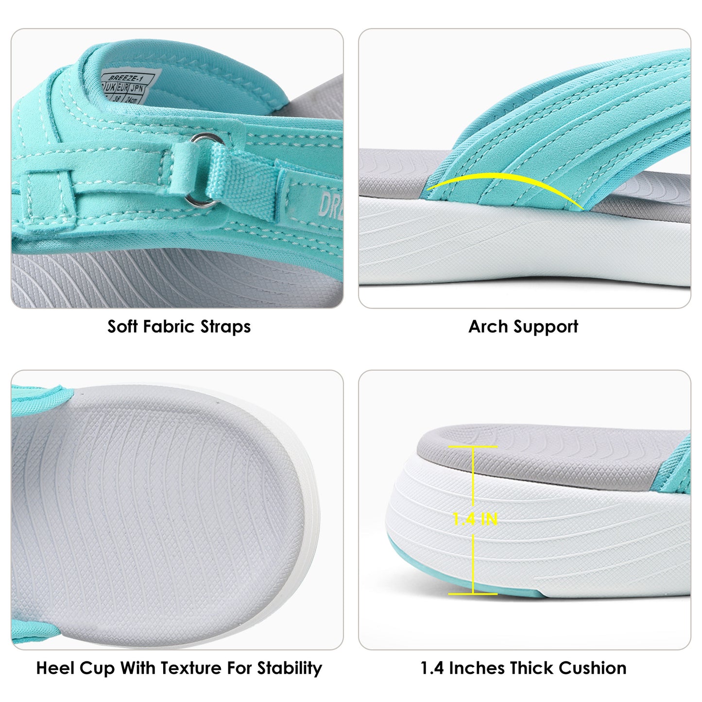 Women's Flip Flops Comfortable Thong Sandals Classic Casual Lightweight Thong Sandals Summer Sandals Comfortable Summer Beach Walking Thong Cushion Sandals Slip On Indoor Outdoor