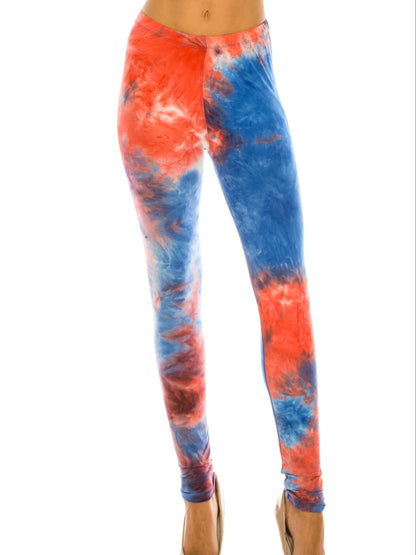 Leggings For Women Buttery Soft Classic Tie Dye Yoga Leggings
