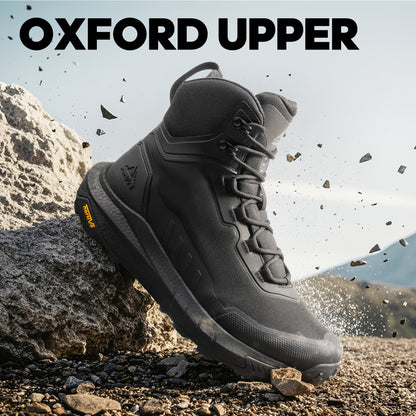 Men's Tactical Hiking Boot Lightweight Hunting Boots for Work All Day Side Zipper Motorcycle Combat Boot Arch Support 8 Inches