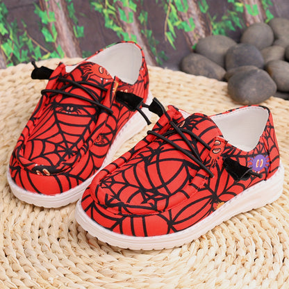 Lightweight And Breathable Mesh Sneakers for Boys, Perfect for Casual Wear Both Indoors And Outdoors During The Spring And Fall, Including Halloween Loafers
