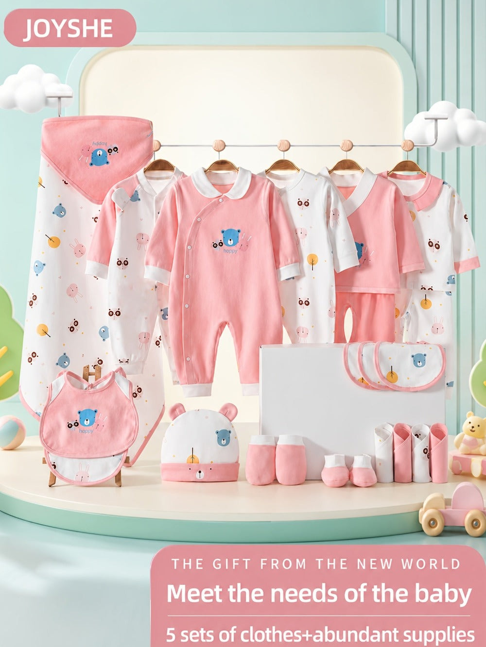 Baby Girls Outfit Set - Long Sleeve Style 24293