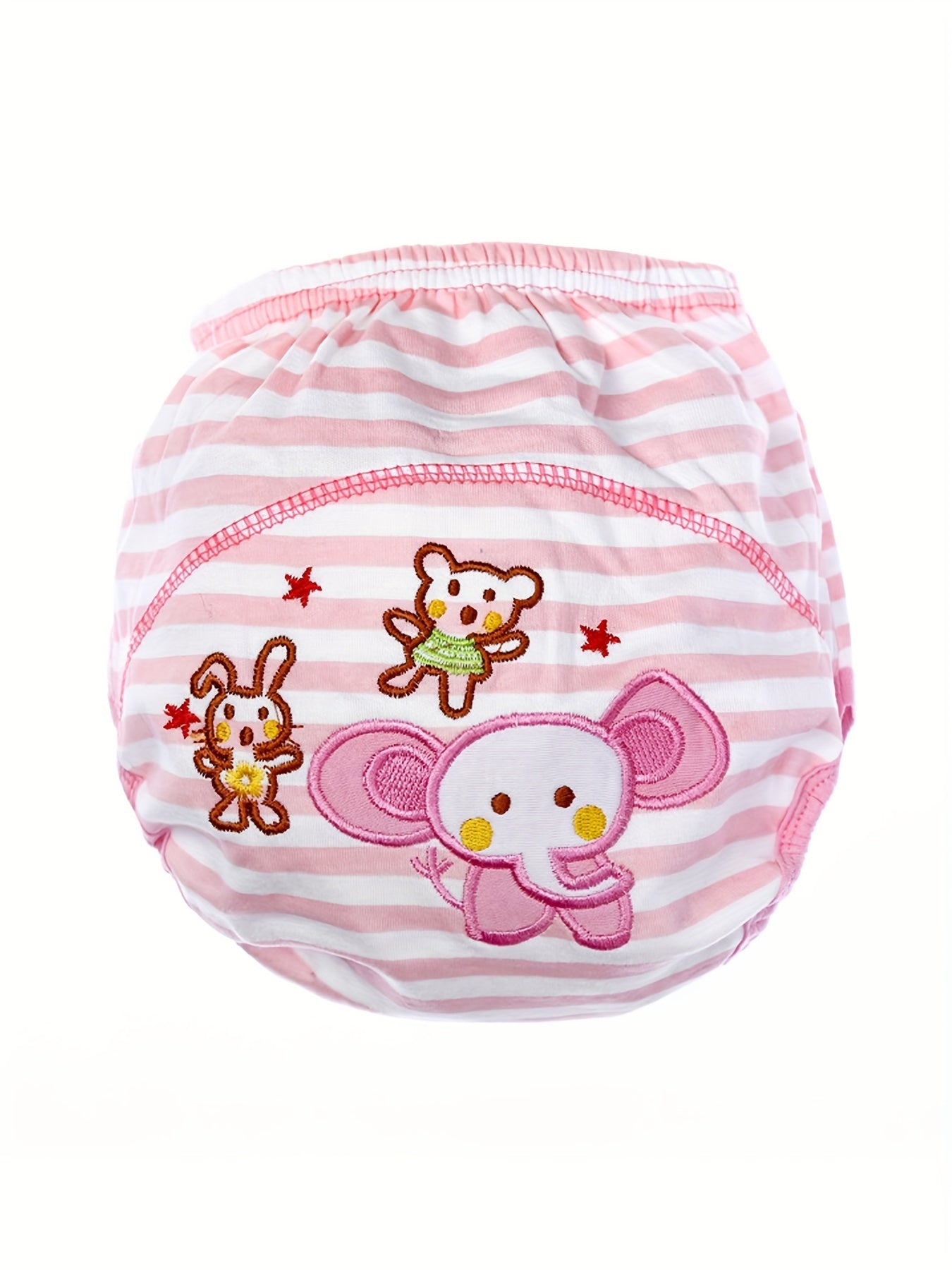6-Pack Fashion Baby Training Pants Reusable Girls Potty Underpants Cute Embroidery Patterns Toddler Kids Breathable Soft Underwear