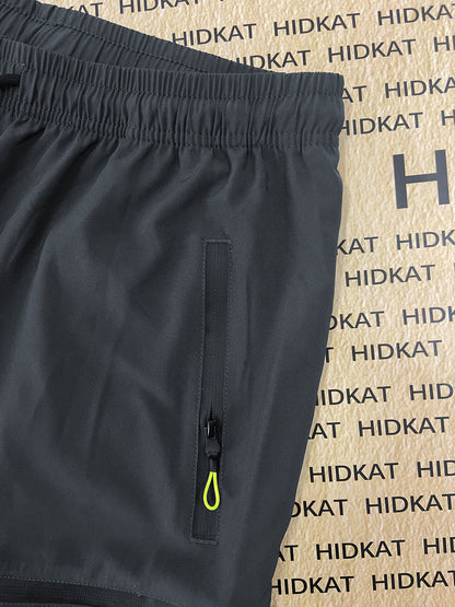 Men's Outdoor Hiking Workwear Straight-Leg Pants Features Zippered Pockets, Breathable Lightweight Design Adjustable Drawstring Waistband Ideal for Outdoor Activities and Everyday Casual Wear, Comfortable Fit