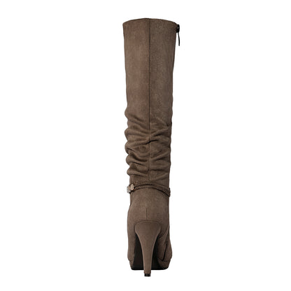 Women's High Heels Over The Knee Boots Thigh High Pointed Toe Stiletto Long Fall Sexy Boots Various Occasions Suitable for party, dance, shopping Casual Fashion Booties