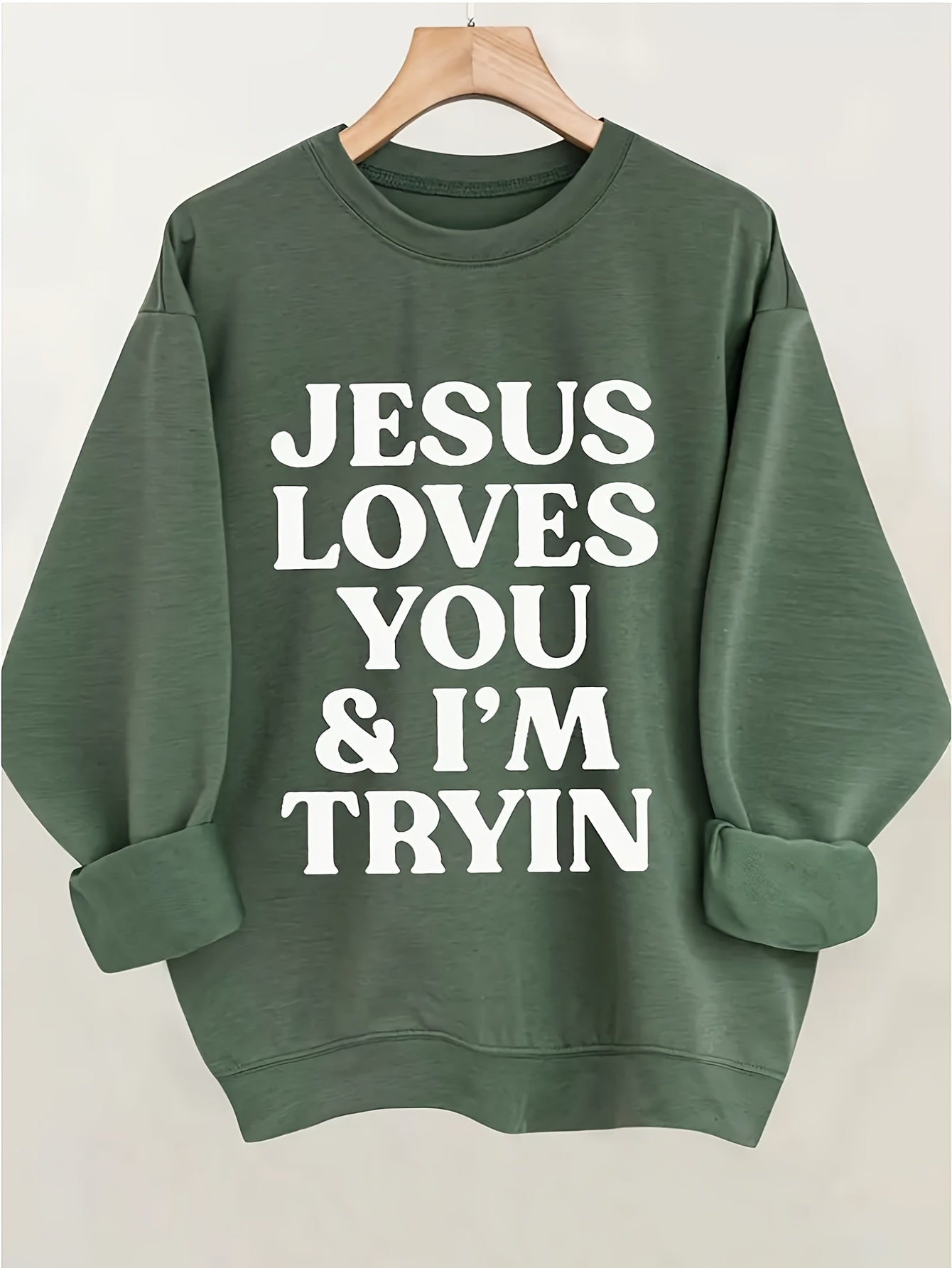 Halloween-Printed Crewneck Sweater-Casual Daily-Loose and Comfortable-Women's Wear in Autumn and Winter