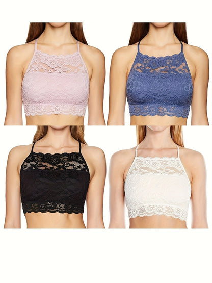 Women's Lace Bralette - 4-Pack Everyday Support