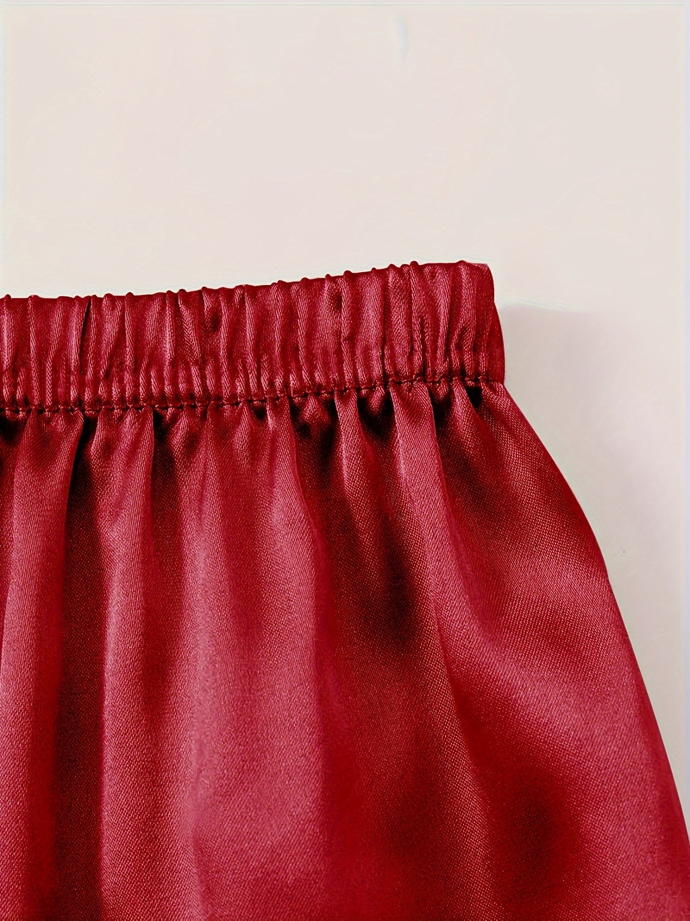 Women's Champagne Satin Short-Sleeve Pants - product view 44