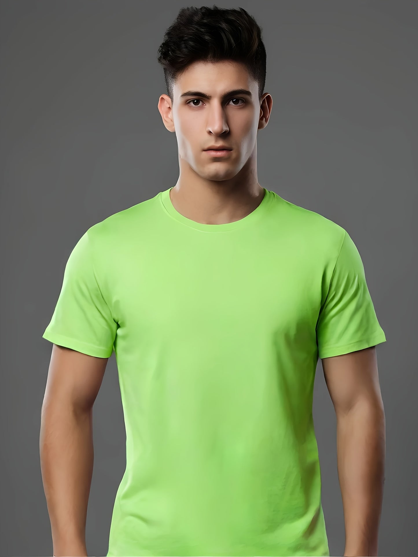 5-Pack Men's Quick-Dry Crew Neck short sleeves T-Shirts, Moisture Wicking, UPF 50+ Sizes S-3XL