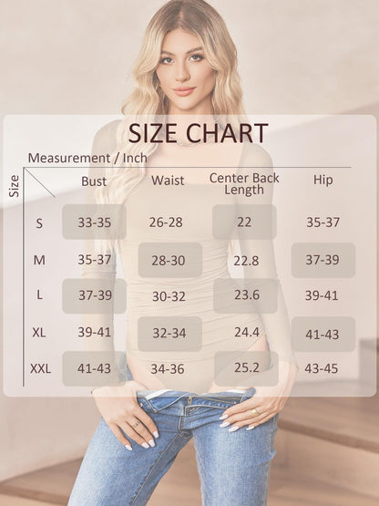 Women'S Square Neck Mesh Long Sleeve Bodysuit Shirts Ruched Body Suit Sexy Sheer Tops Date Night Outfit