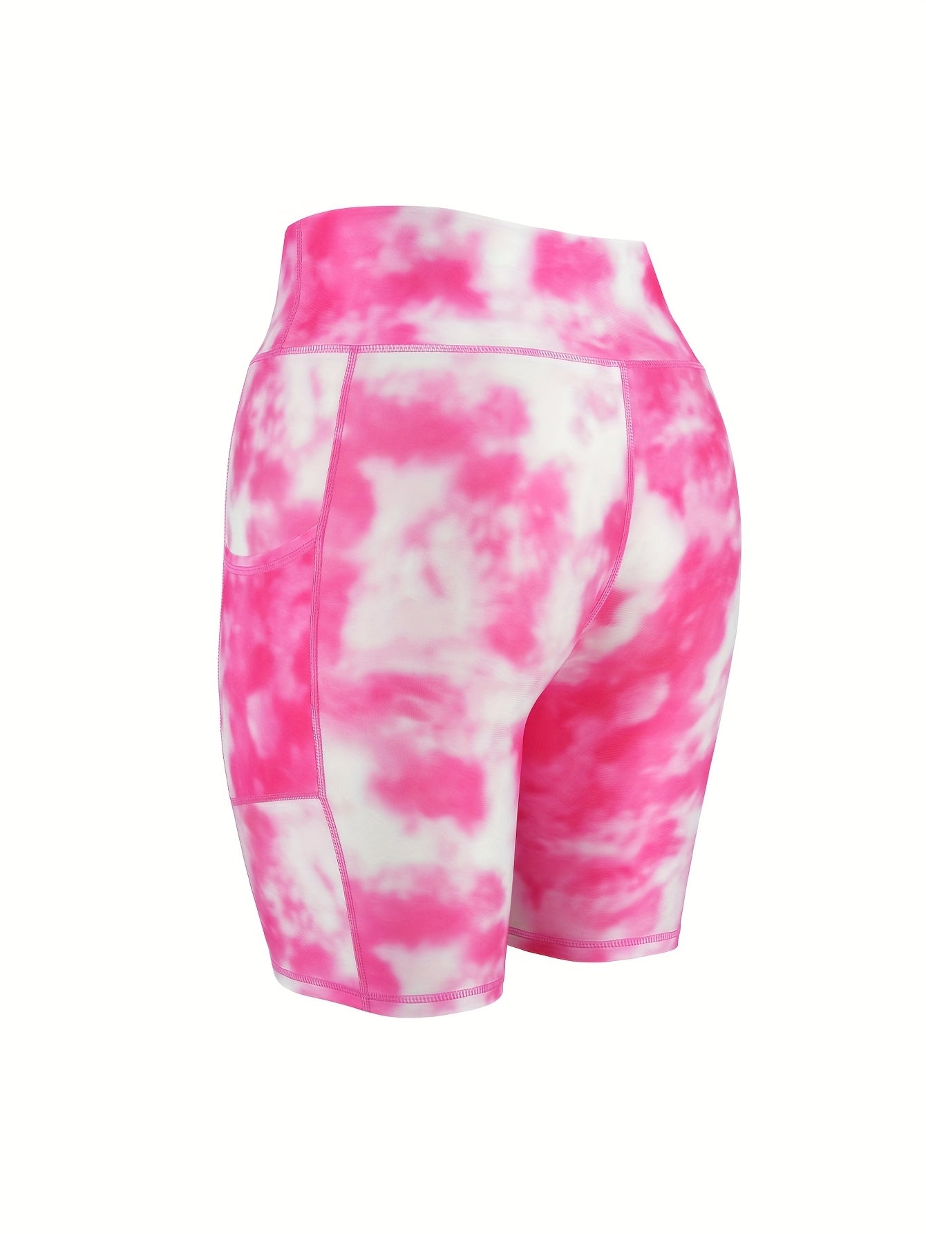 6-pack Large Size Sport Shorts For Women, Fashionable Casual Shorts, High-waist High-stretch Yoga Shorts, 5-inch Shorts With Phone Pocket