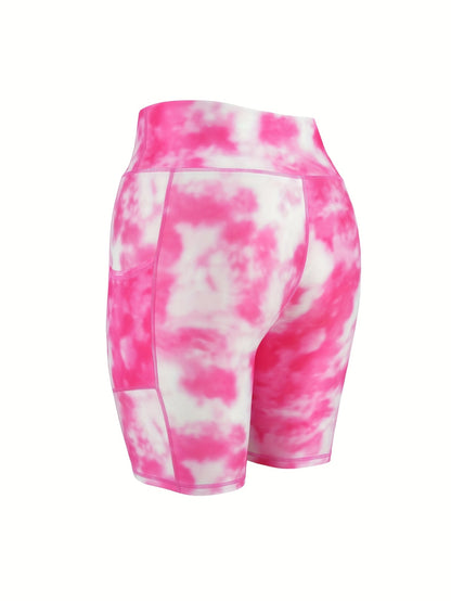 6-pack Large Size Sport Shorts For Women, Fashionable Casual Shorts, High-waist High-stretch Yoga Shorts, 5-inch Shorts With Phone Pocket