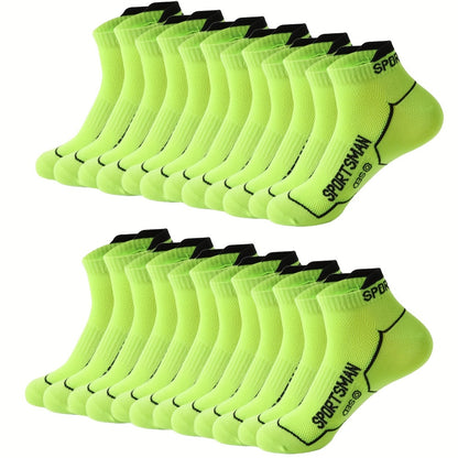 Men's Athletic Ankle Socks - 12-Pair Pack