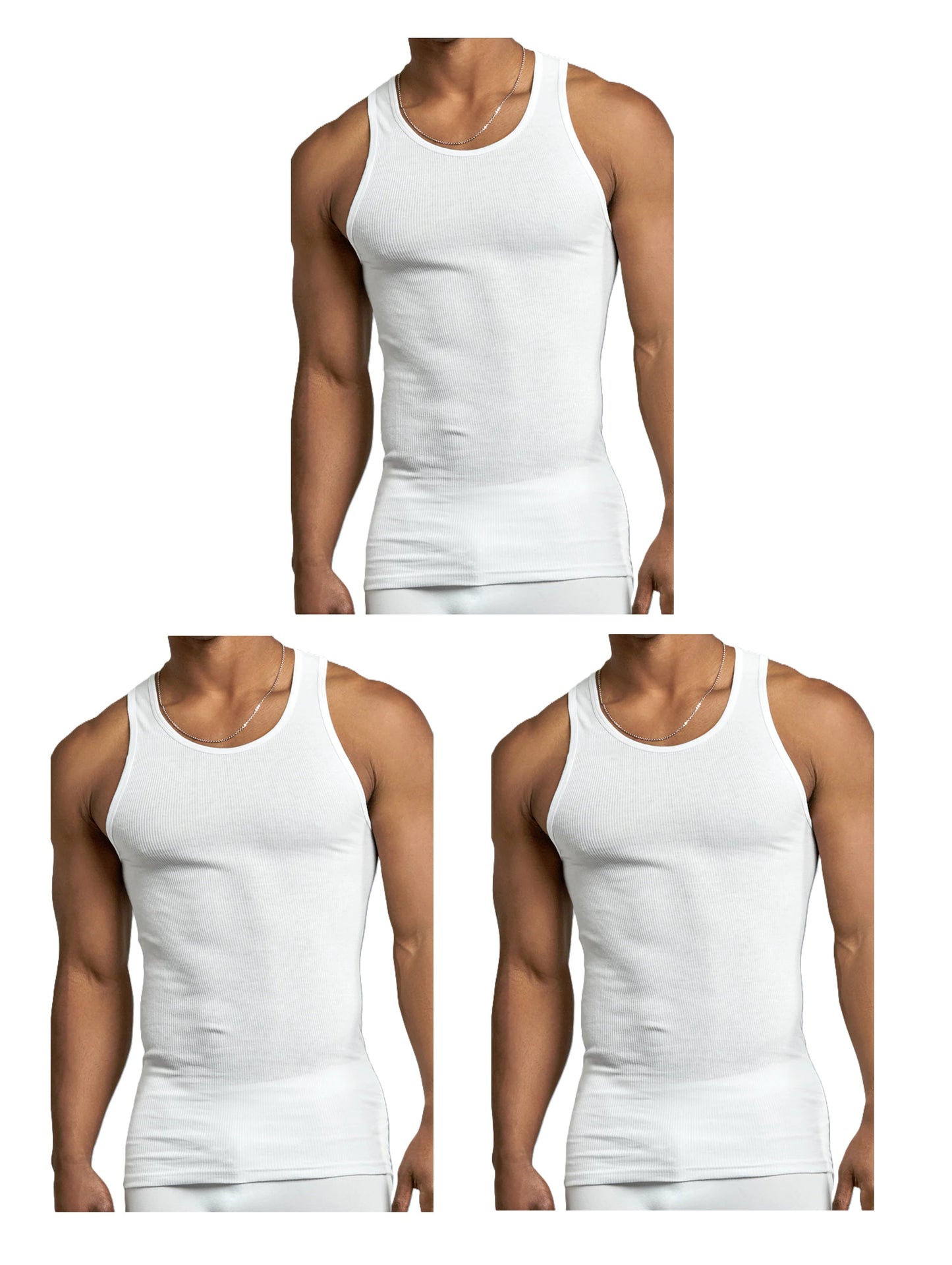 3 PACK MEN'S SUPERIOR QUALITY A-SHIRT