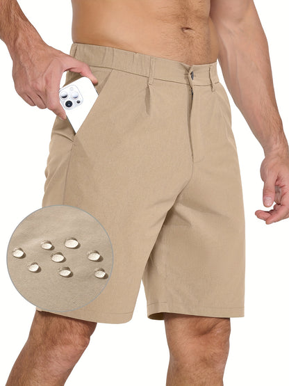 Men's Golf Shorts 9" Hiking Work Sports Casual Stretch Quick Dry High Quality Lightweight Work Shorts with 5 Pockets Quick Dry, Stretchy Comfort for Hiking & Leisur