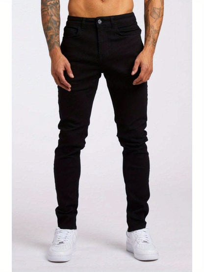 Men's Slim Fit Jeans - Classic Wash Clean Finish Travel 374501