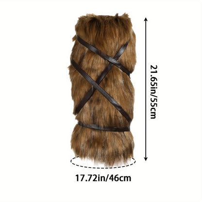 1 Pair Viking Faux Leggings, Boot Cover Leg Warmers, Halloween Costume Additions, Medieval LARP Renaissance Cosplay Props, Ideal Choice for Gifts