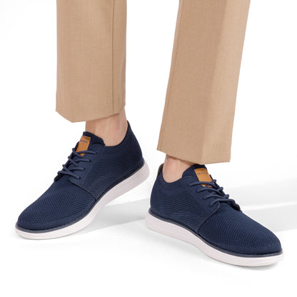 Bruno Marc Men's KnitFlex Breeze Mesh Sneakers Oxfords Lace-Up Lightweight Casual Walking Shoes