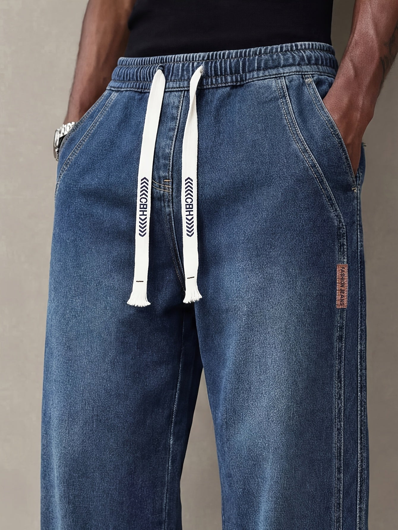 Jeans Men's Summer Wide And Thin Loose Straight Leg Men's Pants American Casual Simple And Versatile Long Pants Men