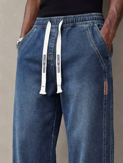 Jeans Men's Summer Wide And Thin Loose Straight Leg Men's Pants American Casual Simple And Versatile Long Pants Men