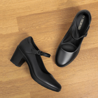 Women's Chunky Closed Toe Low Block Heels Work Pumps Comfortable Round Toe Dress Wedding Shoes One Foot Kick Design Fashionable Bride Bridesmaid Wedding Party Party Holiday Formal Shoes