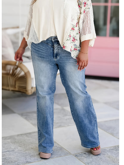 Women's Fashion Casual Denim Jeans - Versatile Style for Everyday Wear - Perfect for Women of All Ages