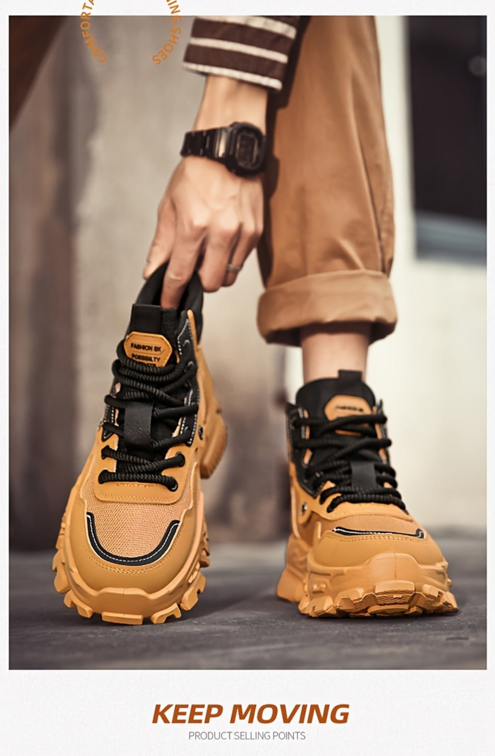 Men's Boots - Breathable Comfort