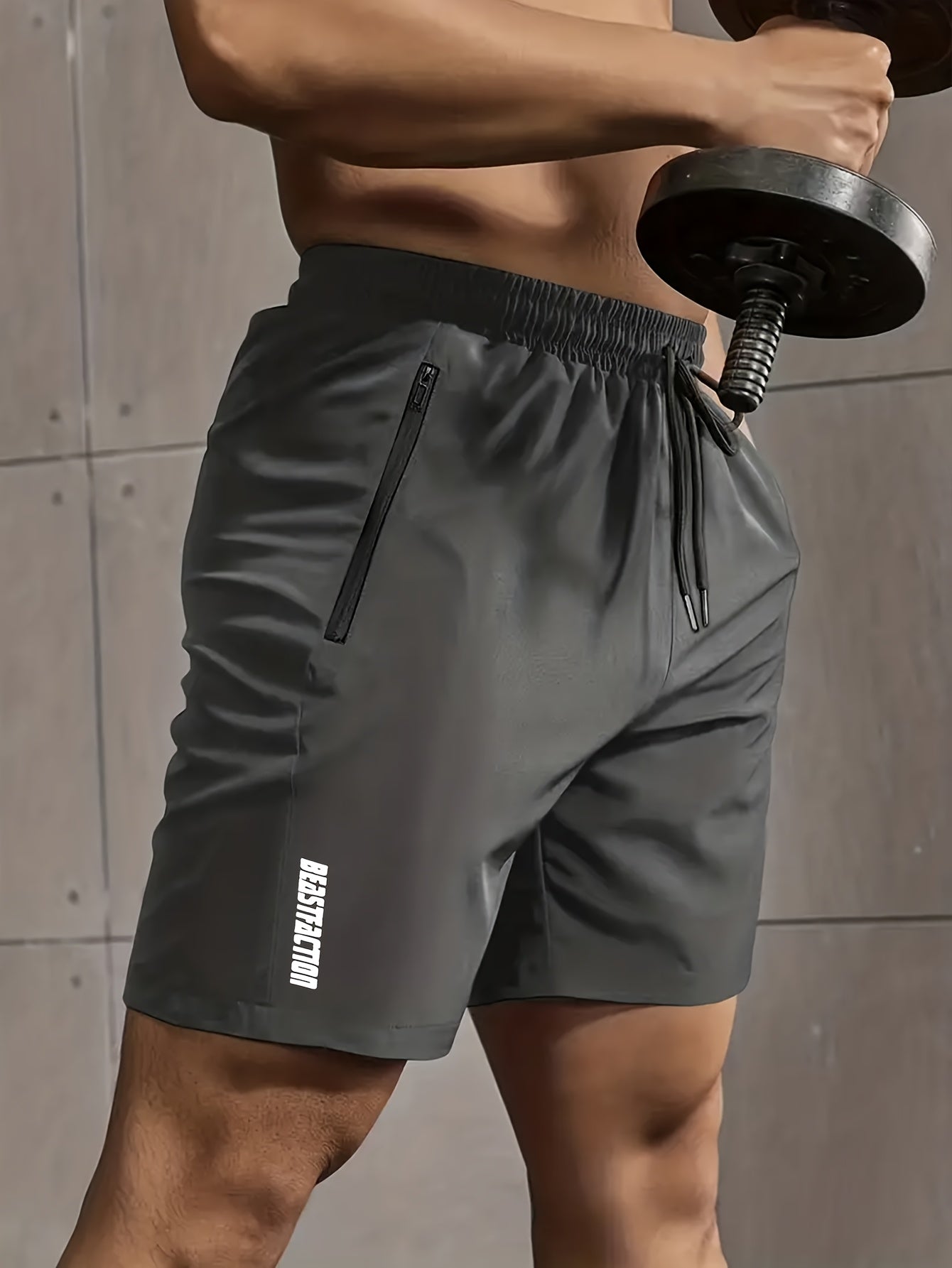 Men's Black+grey+navy Blue Polyester Printed Shorts - product view 7